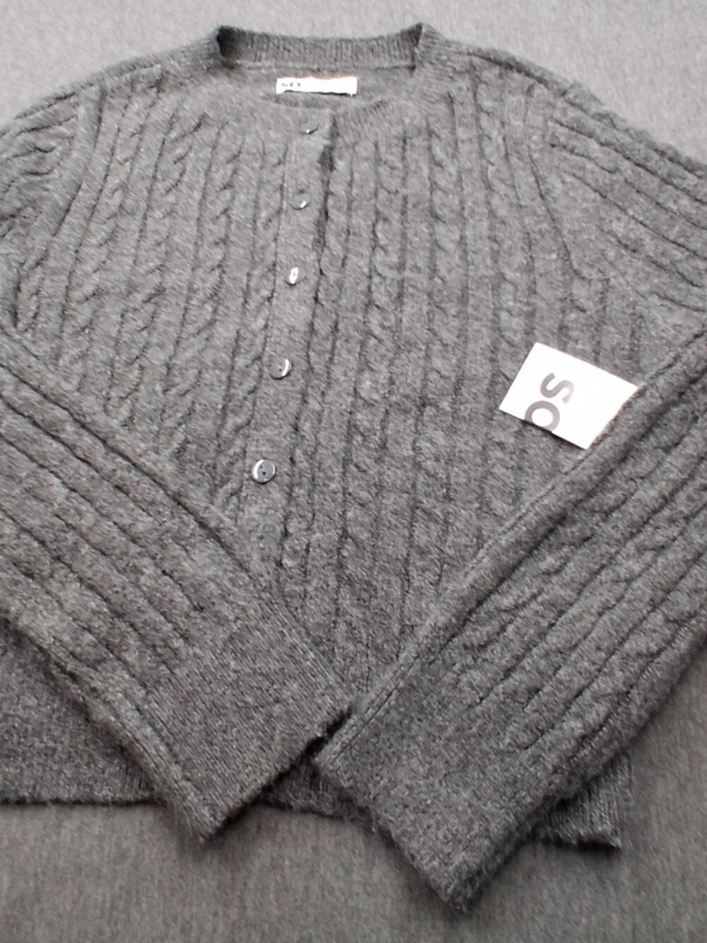 SO good for life womens sweater size x small gray New with tags